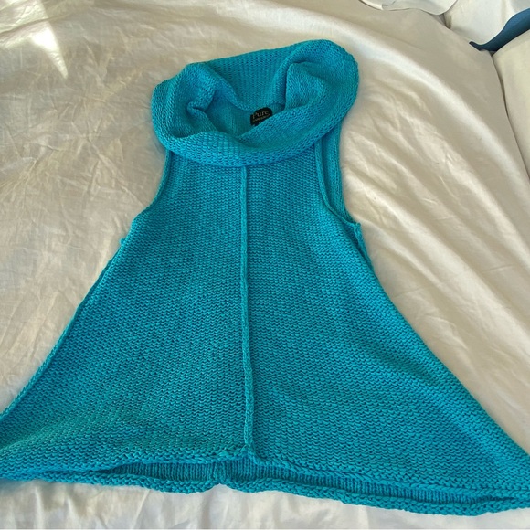 Pure Knits Sweater, Turquoise, S/M - Picture 4 of 6